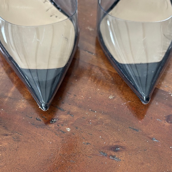 Jimmy Choo Black and Transparent Heels - Picture 3 of 5